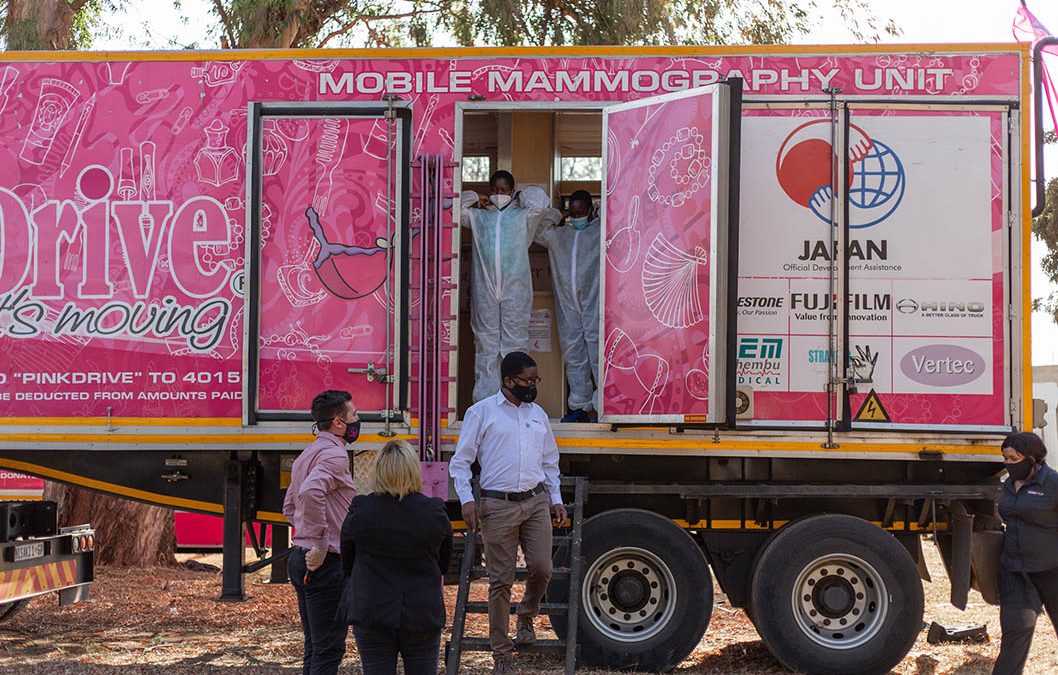 Supporting PinkDrive with outdoor branding